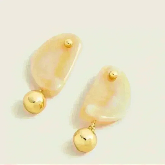 J Crew Acetate Drop and ball Earrings - Picture 1 of 4